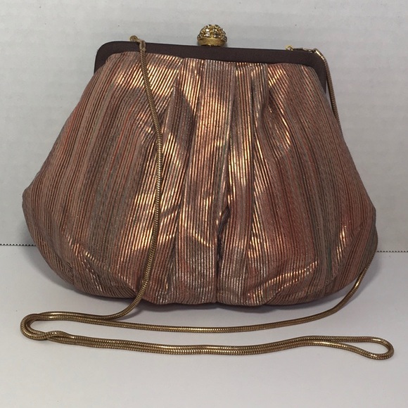 Vintage Handbags - Metallic Vintage Evening Bag